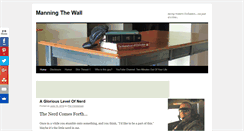 Desktop Screenshot of manningthewall.com